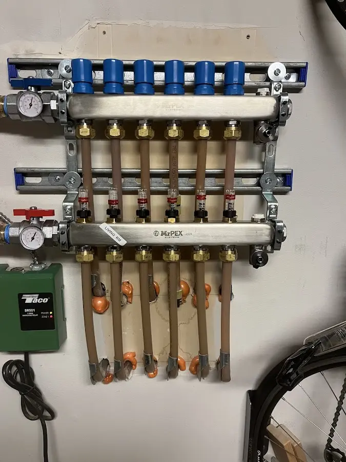 Plumber performing Gas Leak Detection at a residential property in Whitney